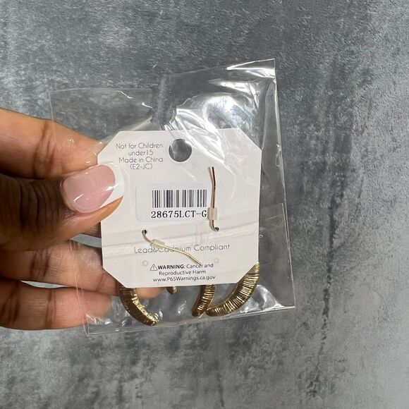 Cow Print Bull Horn Earrings w/ Turquoise Stone Boho Statement Juliet NWT - Picture 5 of 6